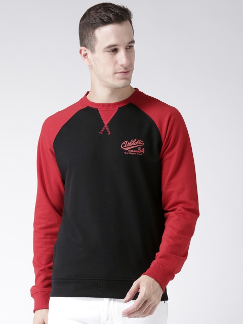 

Club York Men Black Solid Sweatshirt