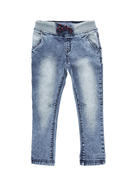 

CHALK by Pantaloons Boys Blue Tapered Fit Mid-Rise Clean Look Stretchable Jeans
