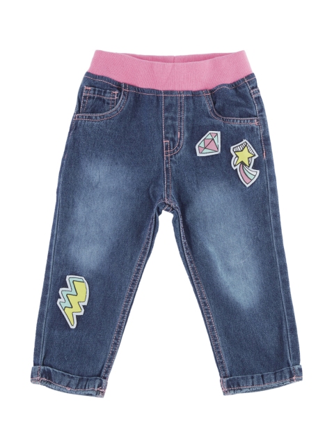 

Chirpie Pie by Pantaloons Girls Blue Regular Fit Mid-Rise Clean Look Stretchable Jeans