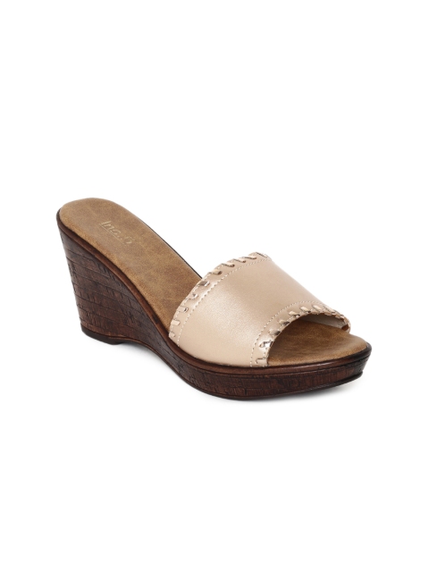 

Inc 5 Women Rose Gold-Toned Solid Wedges