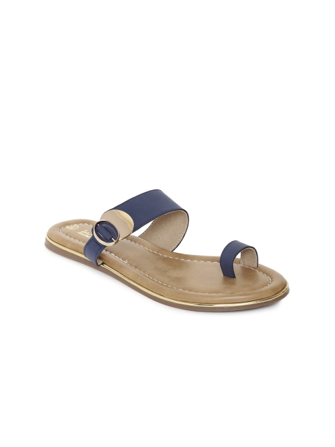 

Inc 5 Women Blue Solid One Toe Flats