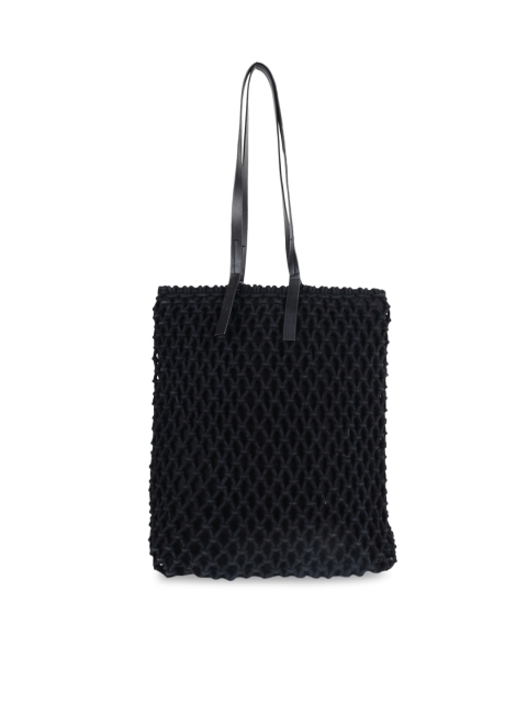 

Diwaah Black Self Design Tote Bag