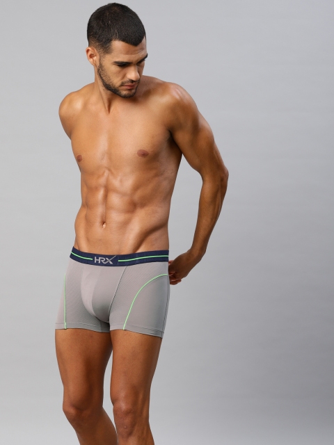 

HRX by Hrithik Roshan Men Active Grey Solid Tonal Mesh Trunk LS-7030B