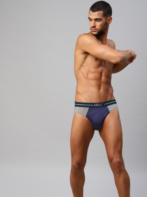 

HRX Active by Hrithik Roshan Men Navy Blue Briefs LS-7031A