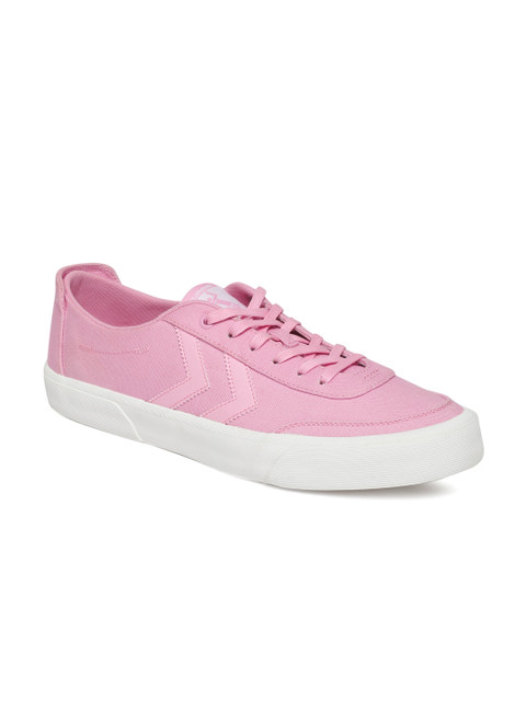 

hummel Unisex Pink Solid Sneakers