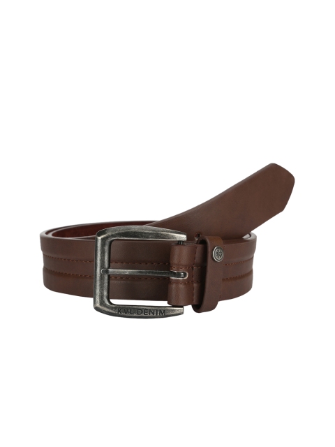 

KVL Men Brown Solid Belt