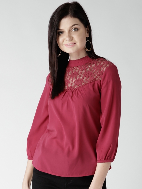 

Harpa Women Magenta Solid Top
