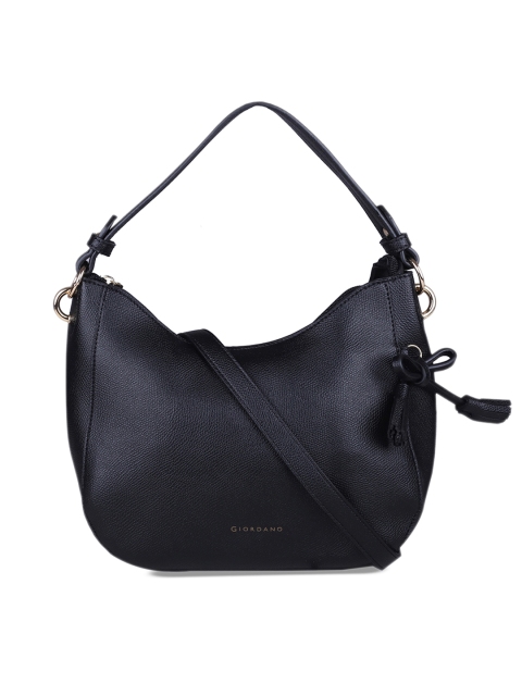 

GIORDANO Black Solid Handheld Bag
