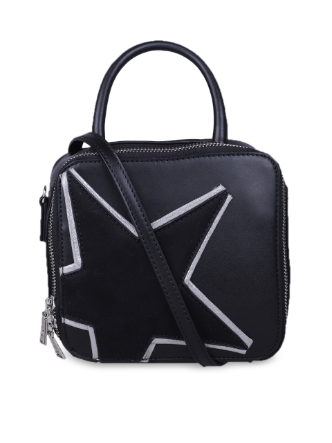 

GIORDANO Black Self Design Sling Bag
