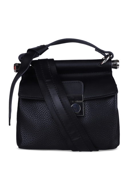 

GIORDANO Black Solid Satchel