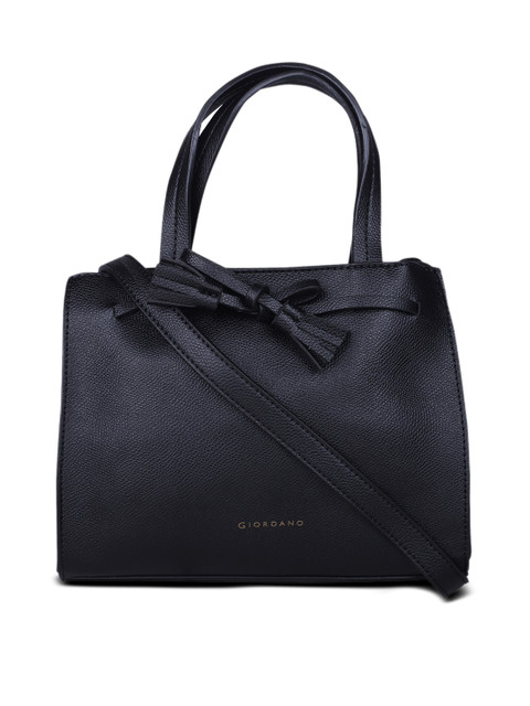 

GIORDANO Black Solid Satchel