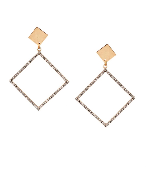 

Kazo Gold-Toned Diamond Shaped Drop Earrings