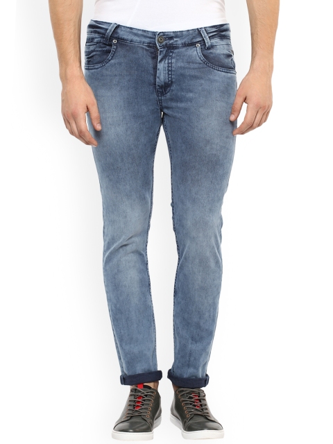 

Mufti Men Blue Skinny Fit Mid-Rise Clean Look Stretchable Jeans
