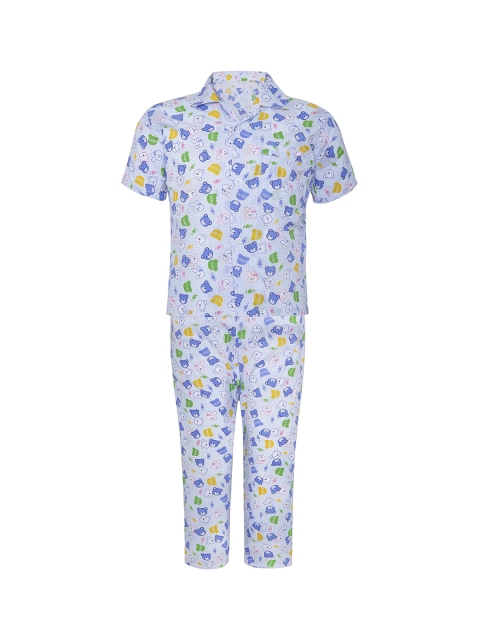 

Punkster Boys Blue Printed Night suit 6562B