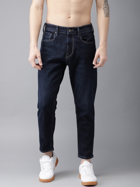 

Moda Rapido Men Blue Slim Fit Mid-Rise Clean Look Stretchable Cropped Jeans