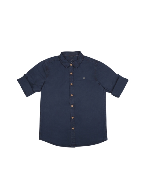 

Allen Solly Junior Boys Navy Blue Regular Fit Solid Casual Shirt