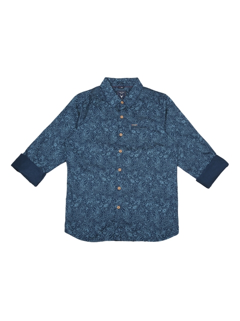 

Allen Solly Junior Boys Navy Blue Regular Fit Printed Casual Shirt