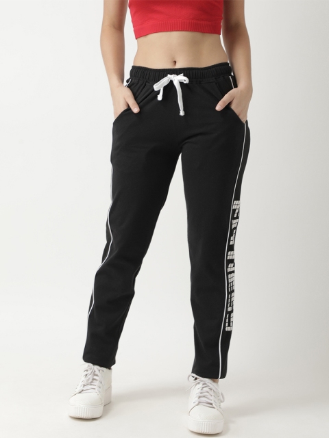 

Club York Women Black Slim Fit Printed Joggers