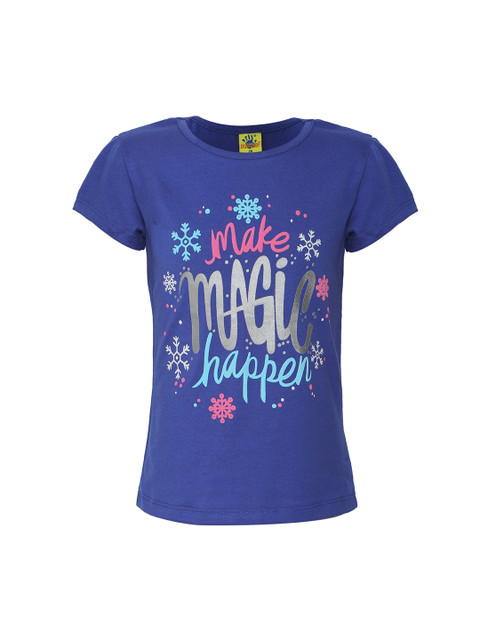 

Punkster Girls Blue Printed Top