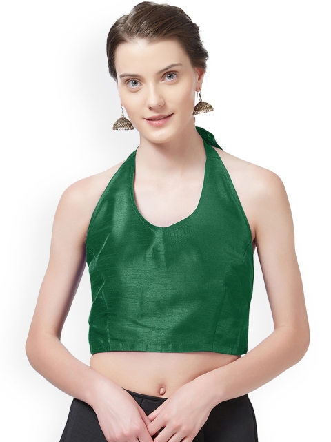

Mirchi Fashion Green Woven Design Saree Blouse