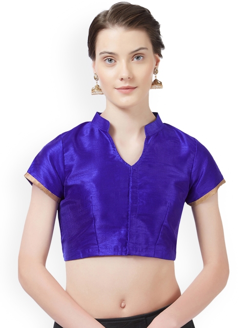 

Mirchi Fashion Blue Woven Design Art Silk Saree Blouse
