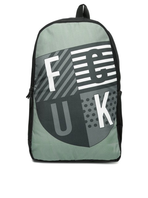 

French Connection Unisex Grey Brand Logo Backpack
