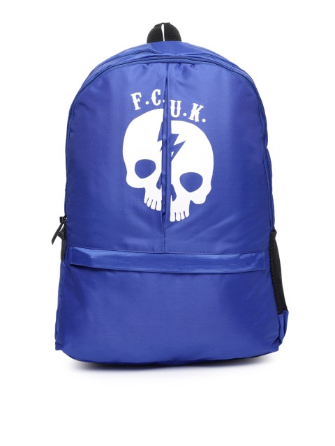 

French Connection Unisex Blue Graphic Backpack