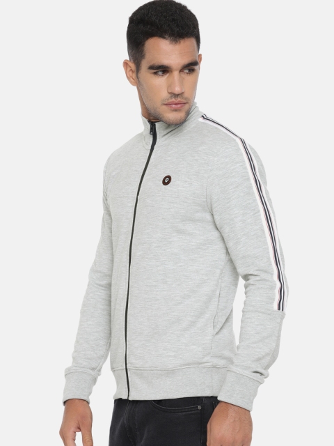 

Jack & Jones Men Grey Solid Sweatshirt