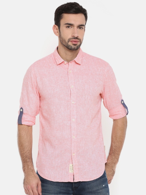 

Jack & Jones Men Red Slim Fit Solid Casual Shirt
