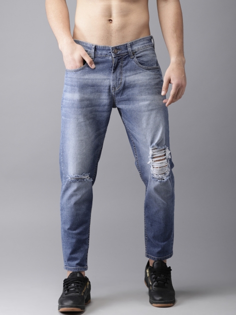 

Moda Rapido Men Blue Slim Tapered Fit Mid-Rise Highly Distressed Stretchable Jeans