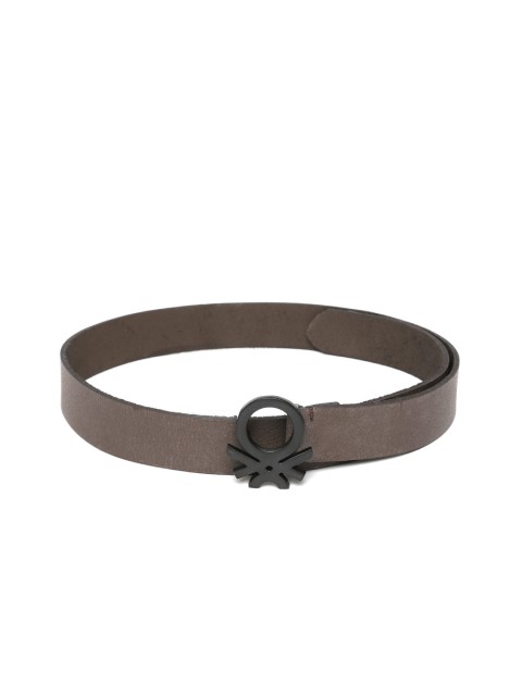 

United Colors of Benetton Men Coffee Brown Solid Leather Belt