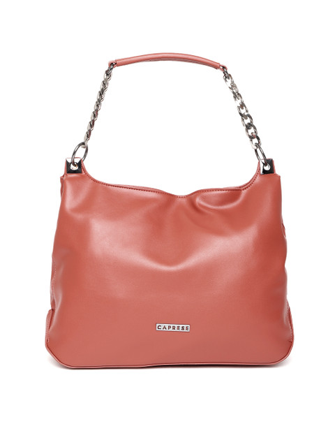 

Caprese Brown Solid Hobo Bag