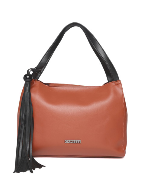 

Caprese Rust Orange Solid Shoulder Bag