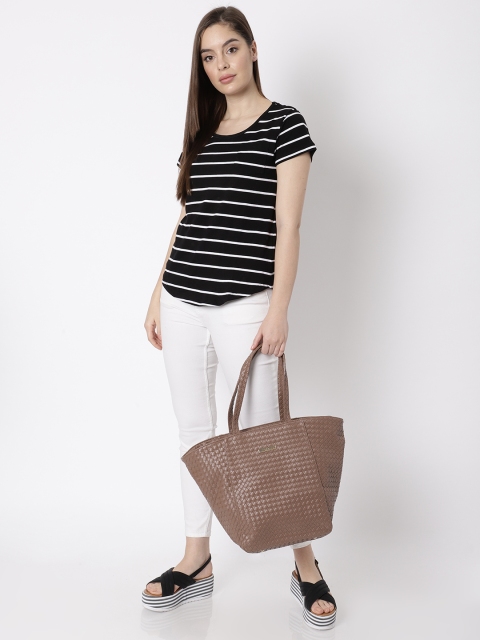 

Caprese Brown Textured Shoulder Bag