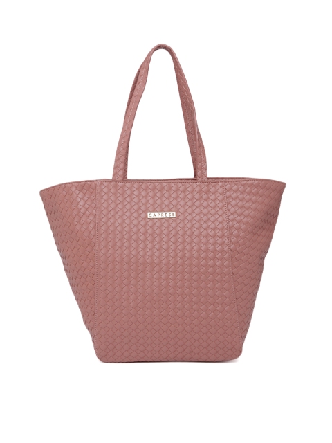 

Caprese Pink Textured Shoulder Bag