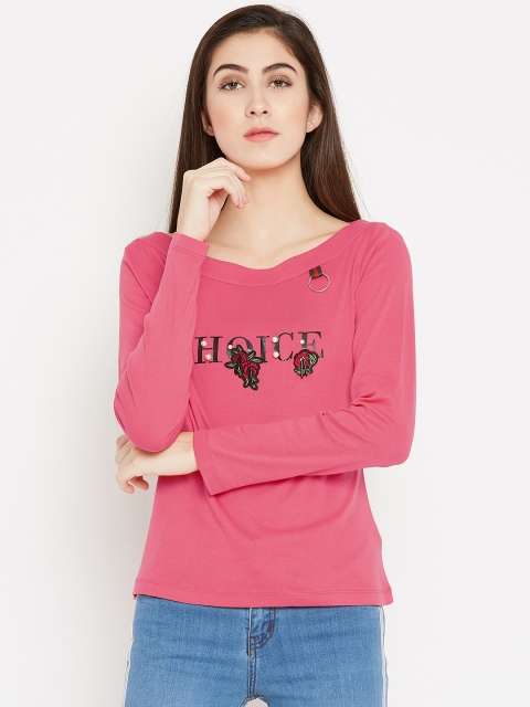 

Madame Women Pink Solid Top