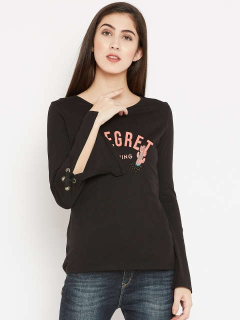 

Madame Women Black Printed Top