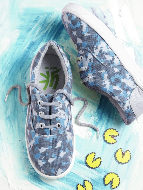 

YK Boys Blue Camouflage Print Sneakers