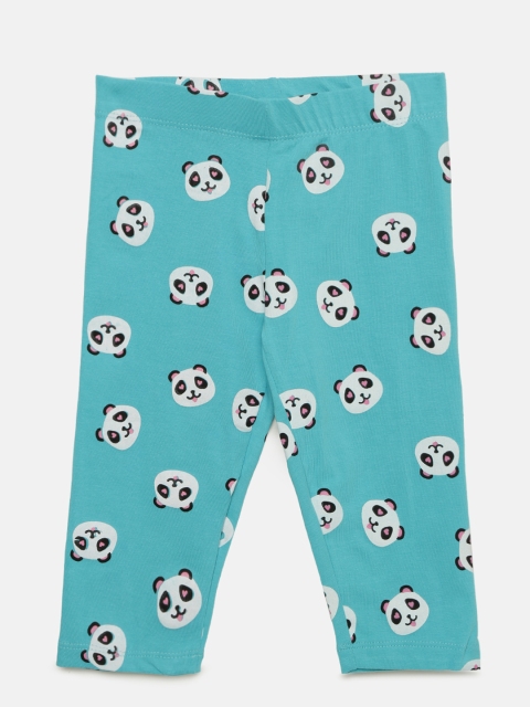 

Adams kids Girls Blue Printed Leggings