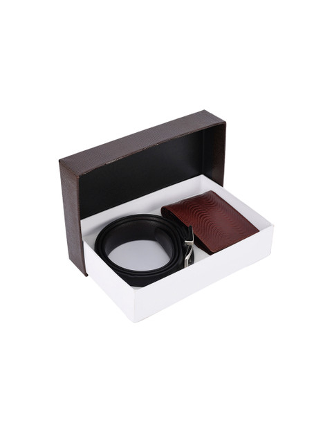 

BuckleUp Men Black & Brown Accessory Gift Set