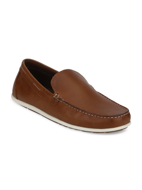 

Red Tape Men Brown Leather Loafers
