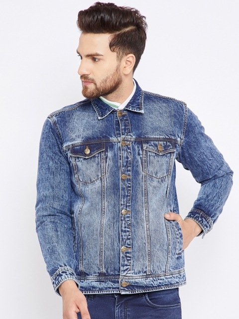 

Canary London Men Blue Solid Denim Jacket