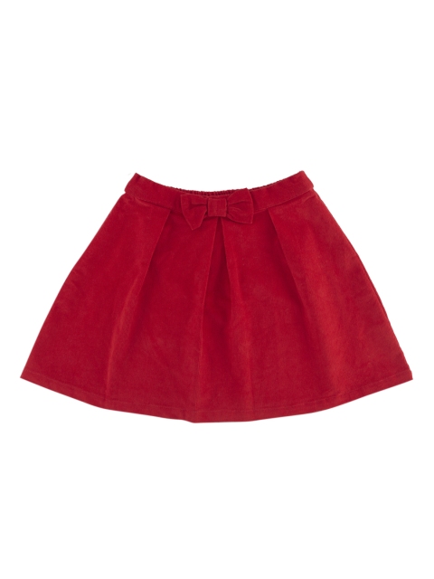 

Chalk by Pantaloons Girls Red Solid A-Line Skirt