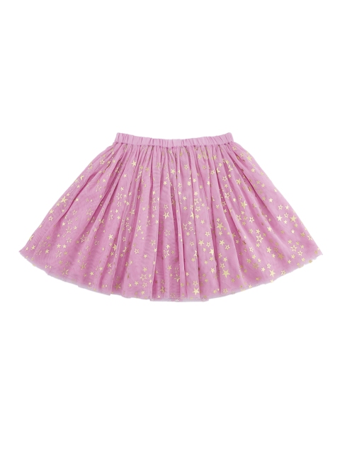 

Chalk by Pantaloons Girls Lavender Printed Flared Skirt