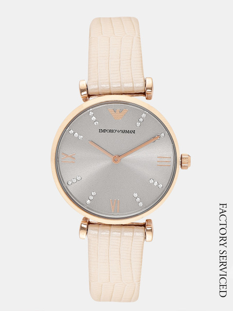 

Emporio Armani Women Silver-Toned Factory Serviced Analogue Watch AR1681