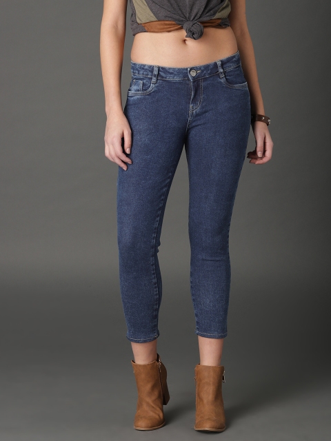 

Roadster Women Blue Skinny Fit Clean Look Stretchable Ankle Jeans
