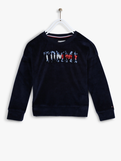 

Tommy Hilfiger Girls Blue Printed Sweatshirt