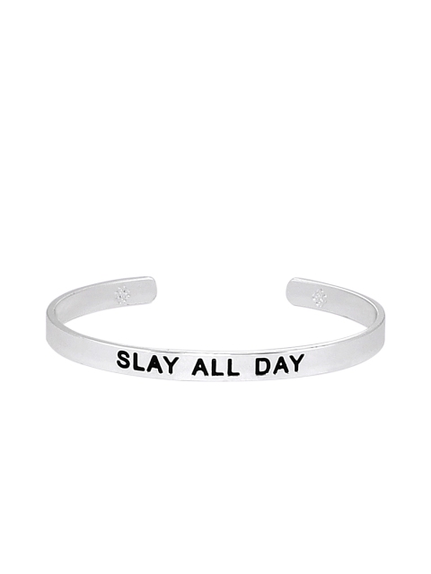 

Pipa Bella Silver-Plated Slay All Day Karma Bangle