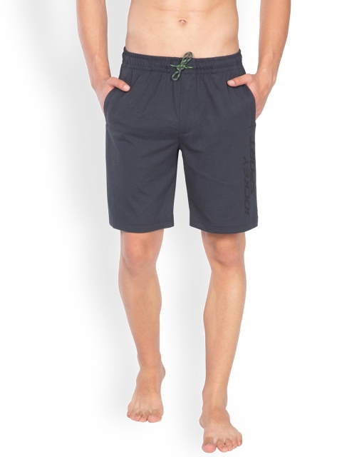 

Jockey Men Charcoal Grey c Solid Lounge Shorts SP32-0103