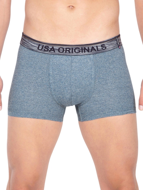 

Jockey Men Blue Solid Trunks US70-0105